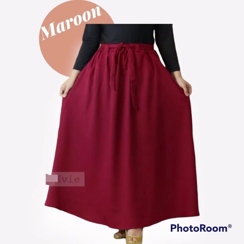 Rok payung bahan katun / rok payung / rok katun / rok lebar / Rok wanita polos