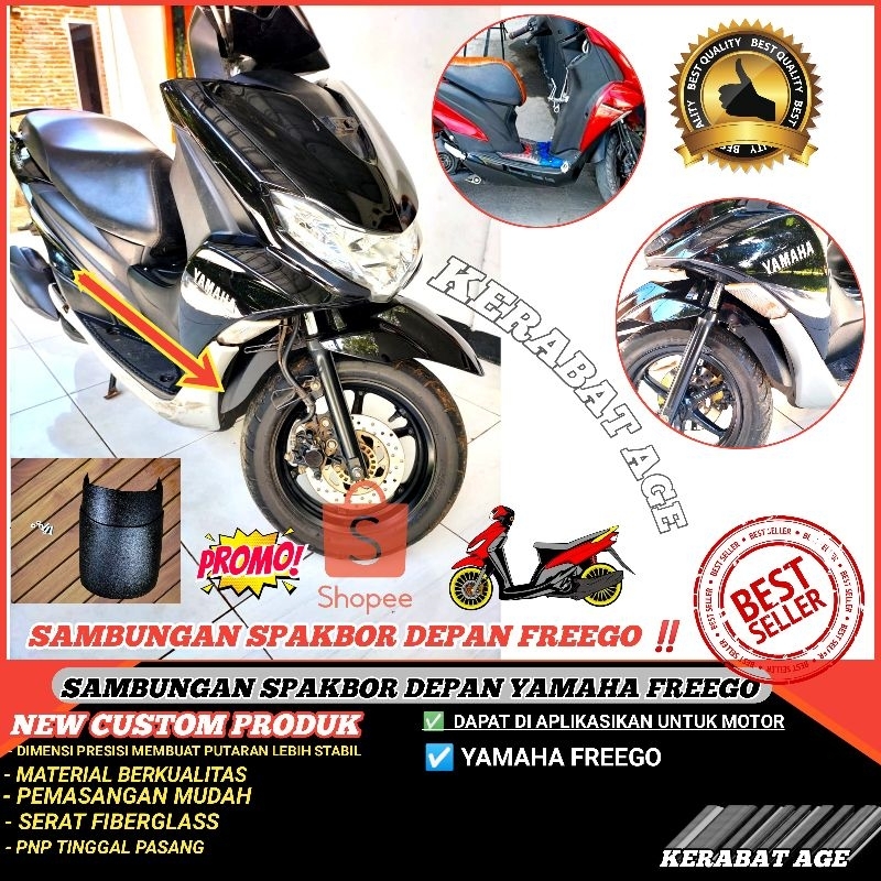 AKSESORIS YAMAHA FREEGO HUGGER SAMBUNGAN SPAKBOR DEPAN YAMAHA FREEGO