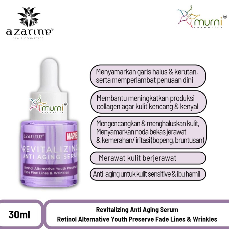 AZARINE X MARVEL REVITALIZING ANTI AGING SERUM