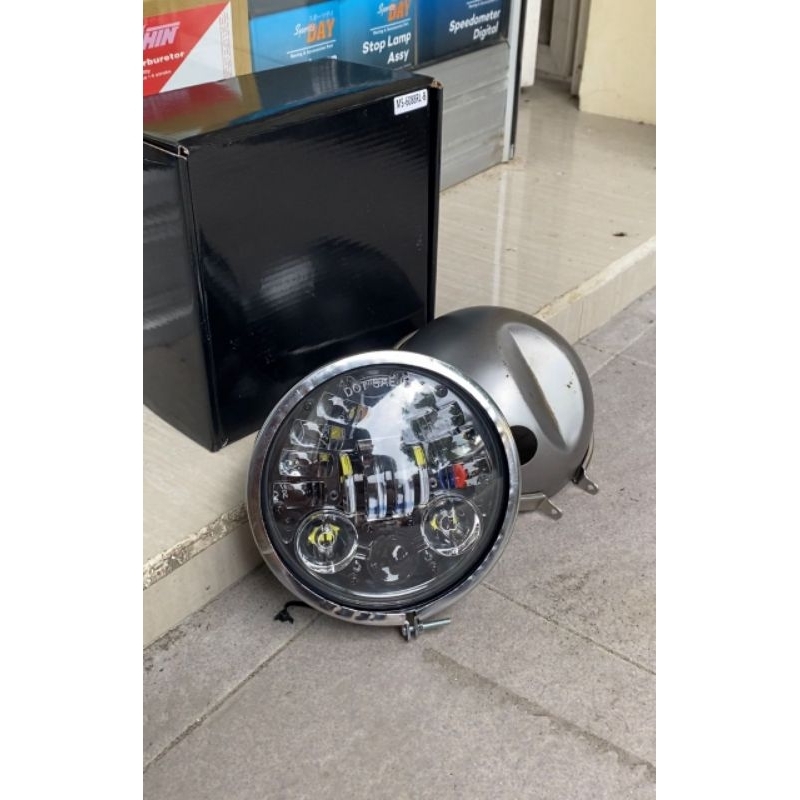 Daymaker 5,75inch set batok l2g chrome dan mentah tinggal pasang