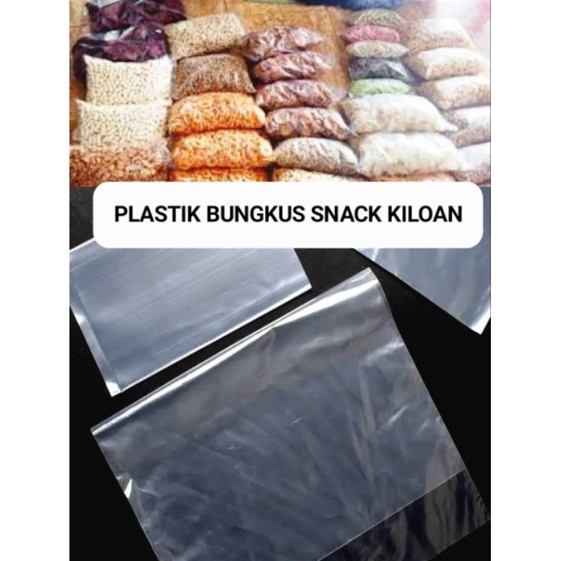 PLASTIK SNACK KILOAN | kantong plastik tebal jajan kue kering per kilo Kantong Plastik TAHAN AIR dan ANTI BOCOR | Plastik bungkus ikan hias | Kantong plastik bening transparan untuk sayur minyak beras sembako | wadah plastik tebal kuatpembungkus souvernir