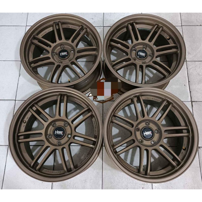 Velg Mobil Bekas Racing Boon(HSR) Ring 18x9,5 Pcd 5x114,3 ET25 Bronze Buat Innova Alphard Xpander Ci