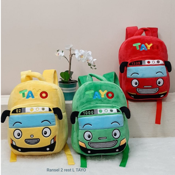 Toysopedia Ransel Mobil Tayo Nemo Backpack Anak Paud/Kado Tas Anak/Tas Karakter