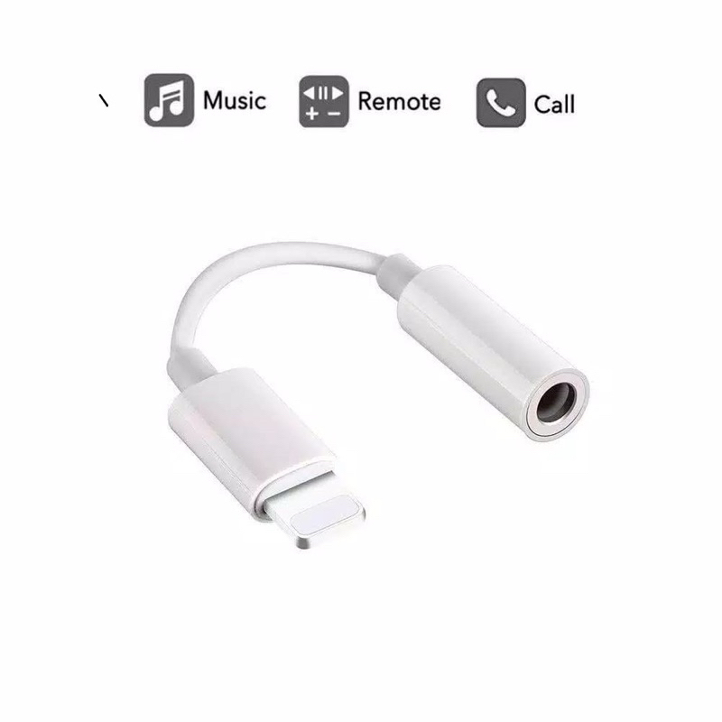 JH002 Convertor iphone Lightning to 3.5 mm Headphone Audio Jack Adapter Converter 7 8 kompatibel for iphone sambungan headset autopopup by smoll