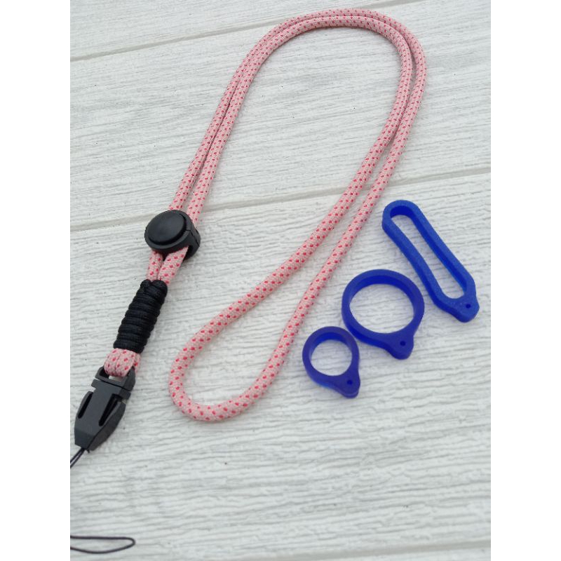 

ID TALI GANTUNGAN LANYARD MOTIP STOPER TALI HP DAN AKSESORIS LAINYA FREE KARET O RING 3 PCS