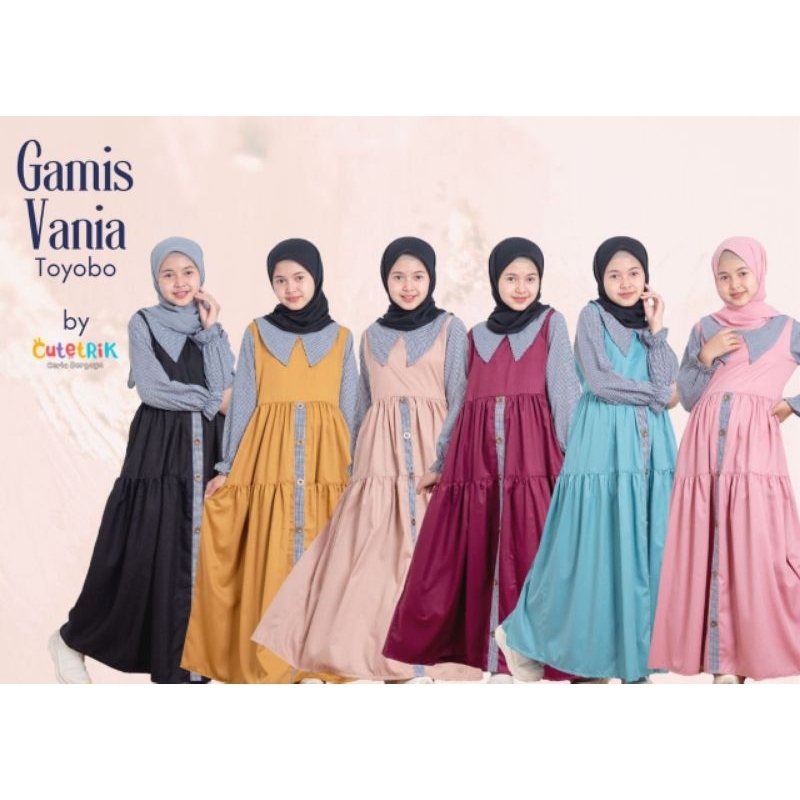 Cutetrik Gamis Anak Perempuan Remaja Baju Muslim Anak Cewek