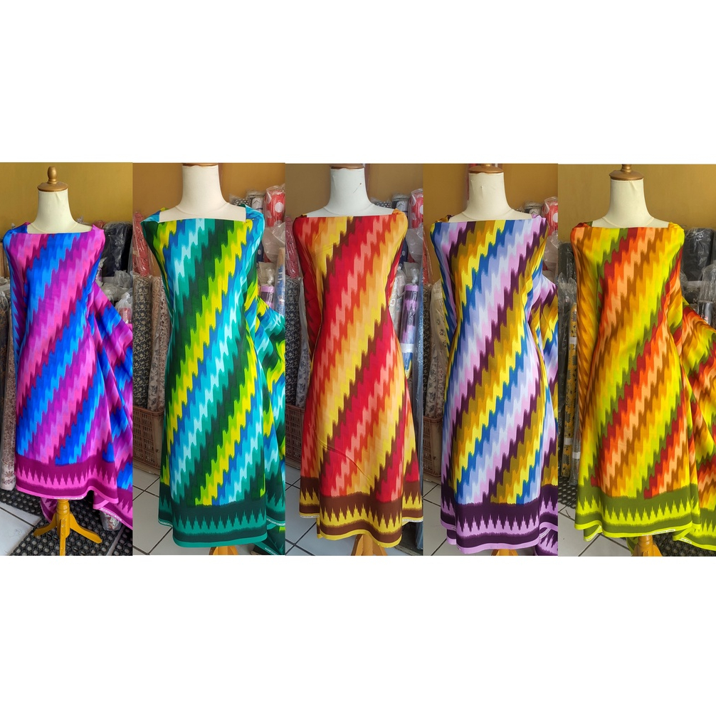 Kain Batik motif corak insang / abstrak Khas Kalimantan, LK 1.15m  (harga per 50cm)
