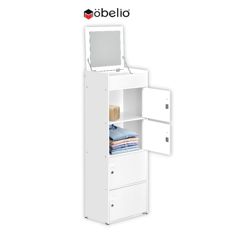 Lemari Serbaguna Locker 4 Pintu Plus Kaca