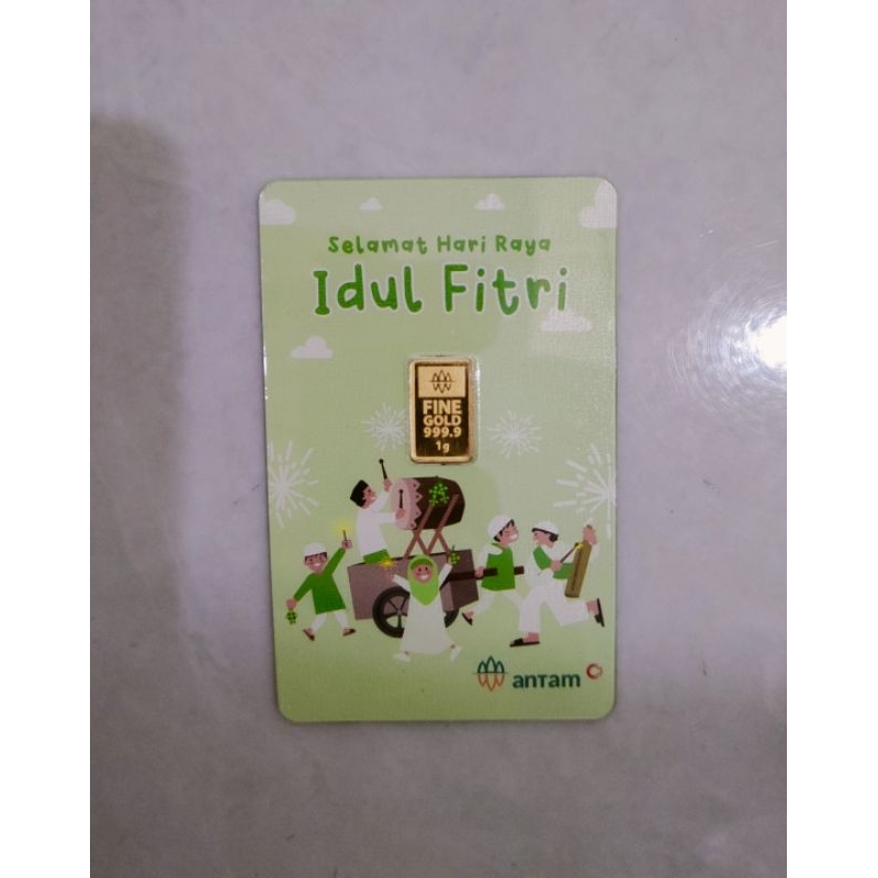 Logam Mulia Antam Emas Kita Series Idul Fitri 1 Gram Kadar 999.9