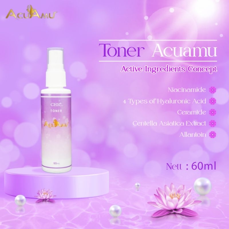 ACUAMU FACIAL TONER BRIGHTENING / TONER PENCERAH WAJAH