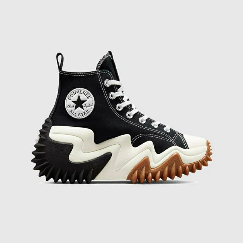 Converse Run Star Motion Canvas Platform Women's Sneakers -Black