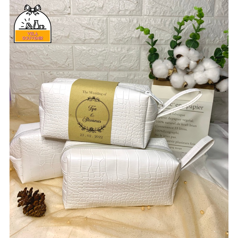 100pcs Pouch boxy croco / pouch kubus croco / souvenir dompet kubus / souvenir dompet kubus croco / 