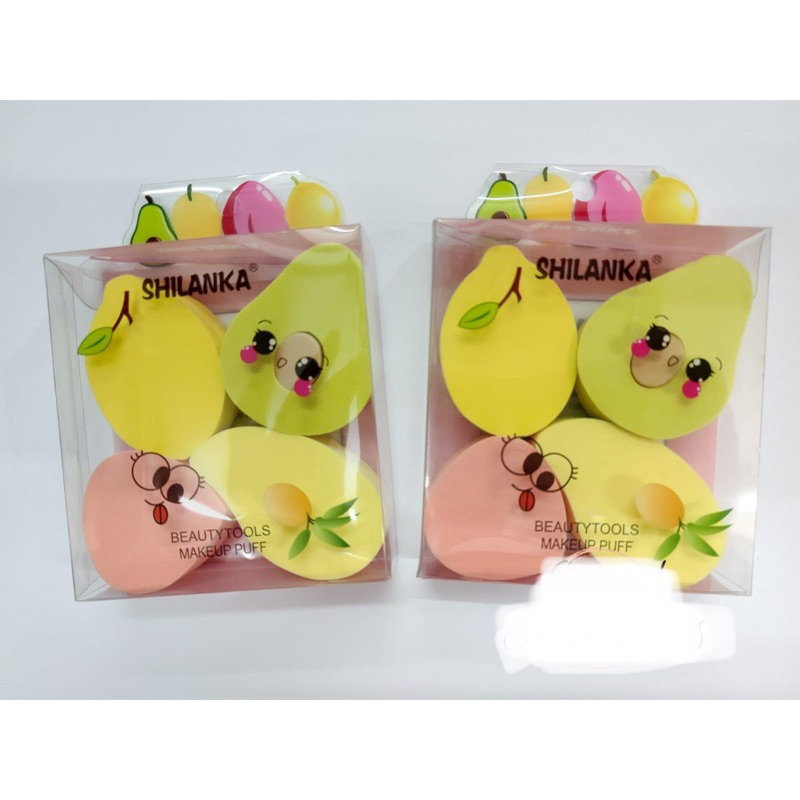 SPONGE BUAH 4in1 - Beauty Blender - Sponge Puff Bedak - Sponge Foundation