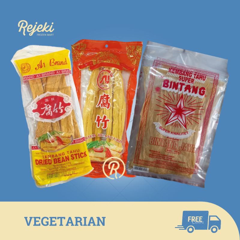 

A1 SU Brand Bintang Super Kembang Tahu Tauki Fucuk Dried Bean Stick - Rejeki Frozen Mart