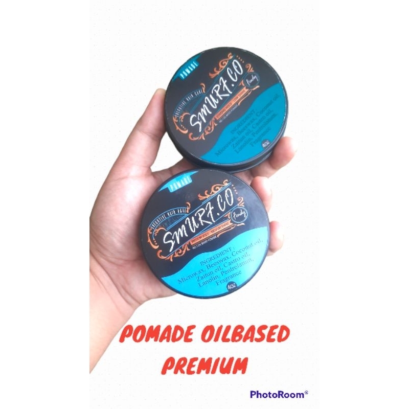 Pomade Minyak Rambut Smurf Premium Oil Based Penyubur Rambut