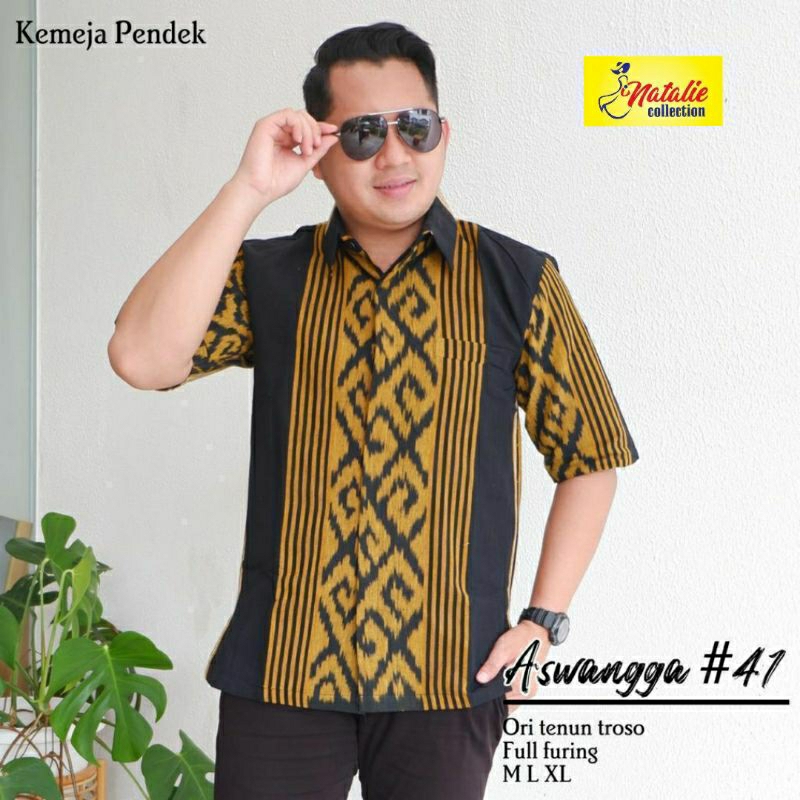 aswangga kemeja batik by natalie || ori tenun troso full furing