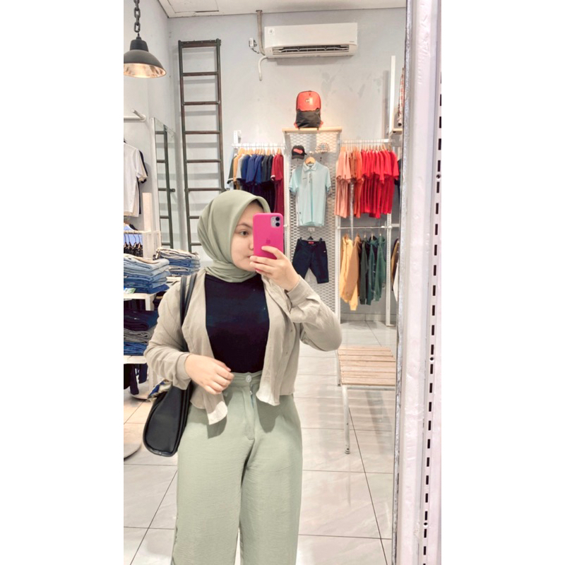 KULOT CRINKLE HIGHWAIST BAHAN PREMIUM