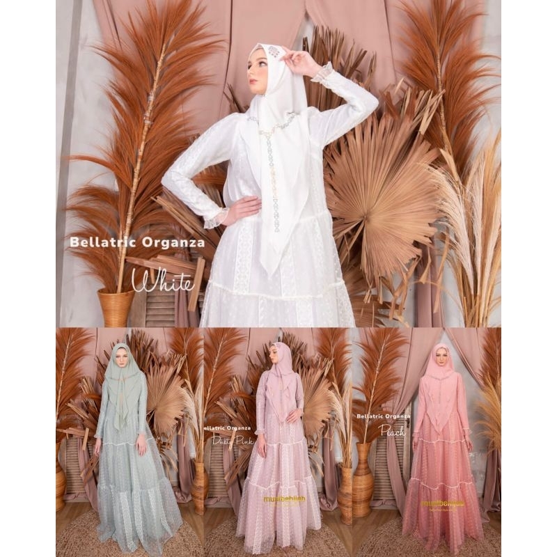 [MUSTBE HIJAB SYARI] GAMIS SYARI TERBARU / DRESS SET BROCADE ORGANZA " BELLATRIX SERIES " BY MUSTBE 