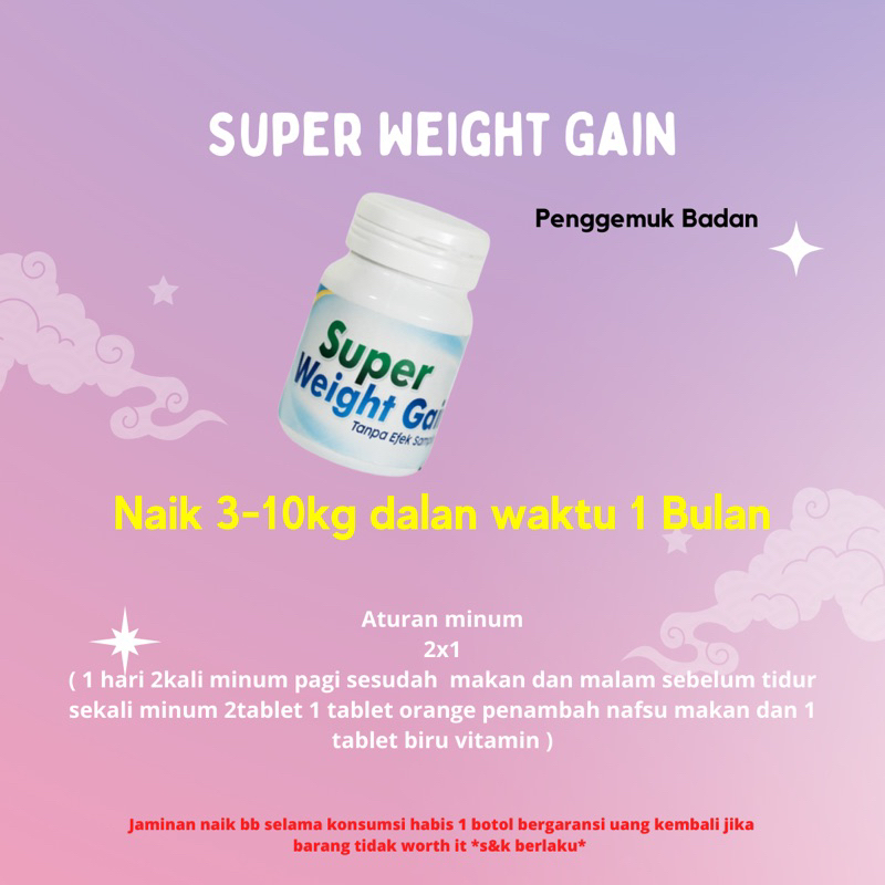 Penggemuk badan Super Weight Gain