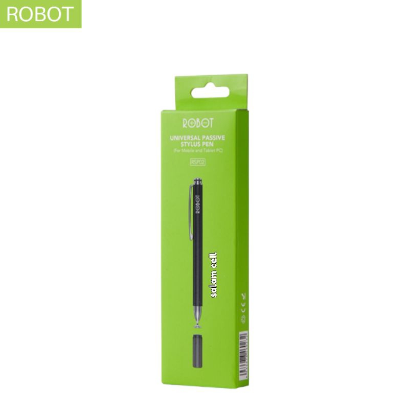 STYLUS PEN Robot RSP02 Universal 2 in 1 Capacitive for Mobile and Tablet PC ORIGINAL garansi Resmi