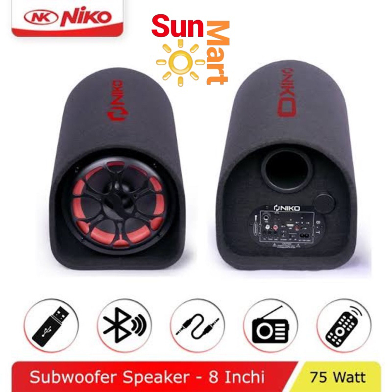 NIKO Speaker Jumbo Bluetooth Karaoke GL08M SubWoofer + Mic