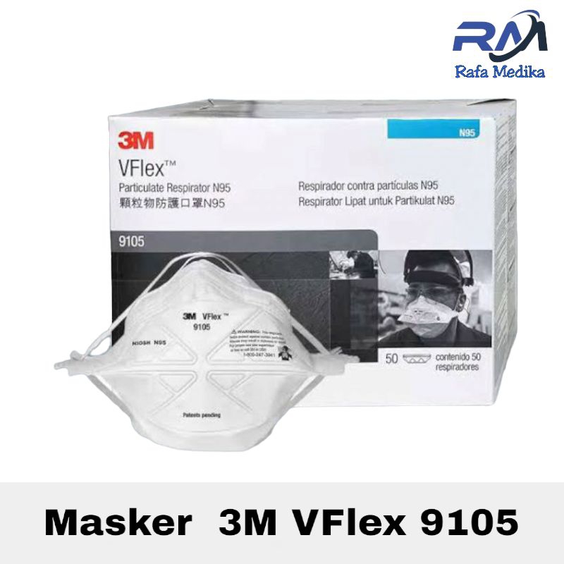 3M VFlex Masker 9105  Masker N95 VFlex 9105