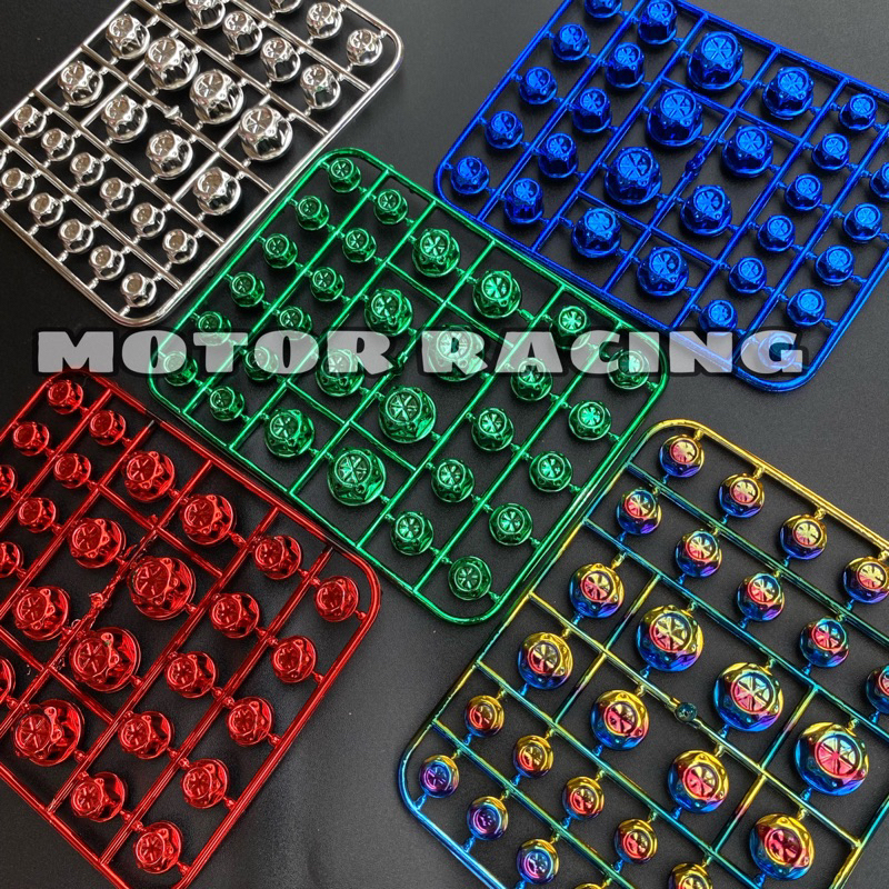 Monel Tutup Baut Variasi Flower isi 30 pcs Aksesories Variasi Baut Real pict