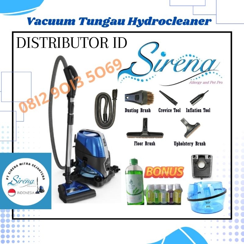 Sirena Vacuum cleaner Konsep air hydro vacuum tungau