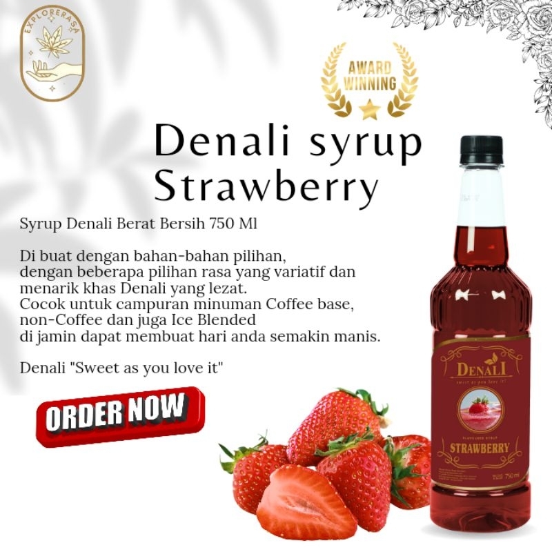 

Denali syrup rasa Strawberry 750ml