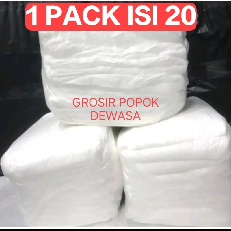 POPOK DEWASA PEREKAT isi 20 pcs, Termurah.