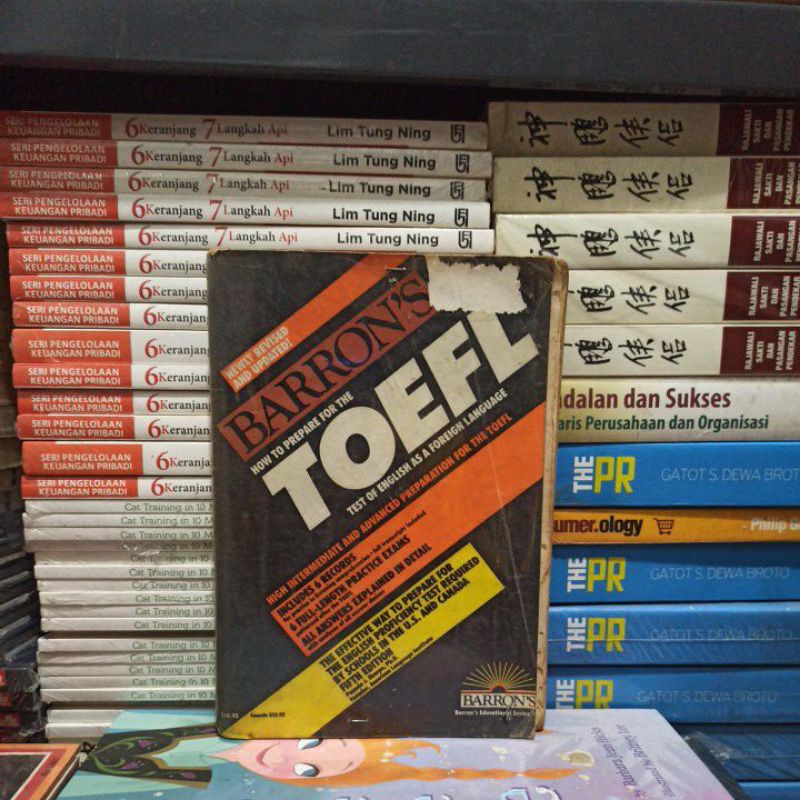 BUKU ORIGINAL BARRON'S TOEFL BEKAS
