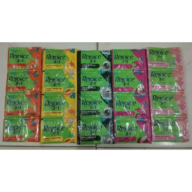 Shampoo REJOICE sachet 1 renteng penuh 24pcs