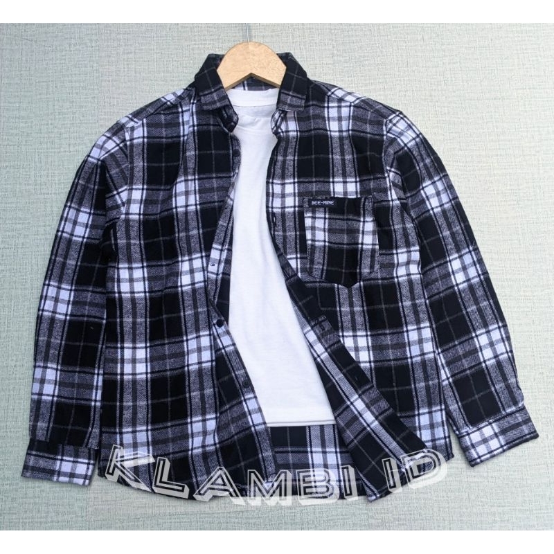 Kemeja Flanel Anak Cowok Cewek Unisex Usia 4 5 6 7 8 9 tahun klambi id