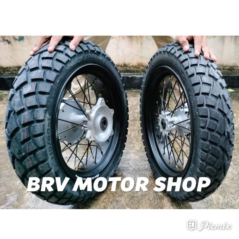 Velg BanSet Honda Crf150L Velg Ring 14 Tapak Lebar Tromol ORI Ring 14