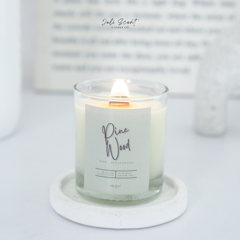 Scented Candle Juli Scent Co. Lilin Aromaterapi 70gr Aesthetic Hampers Souvenir Tidur Mini Murah Pop