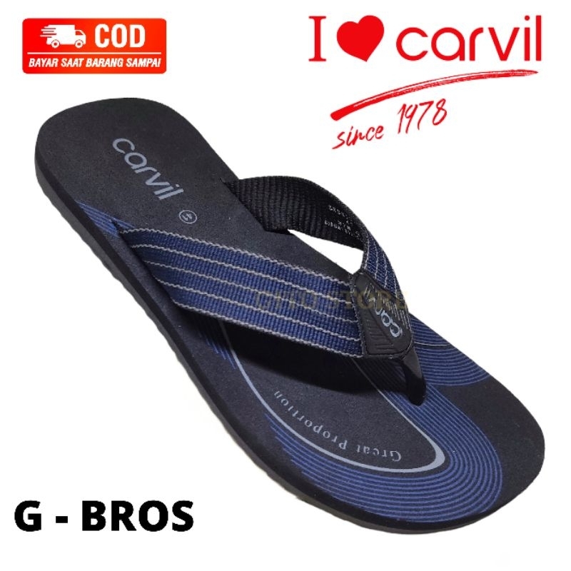 Carvil sandal pria original/sandal jepit pria