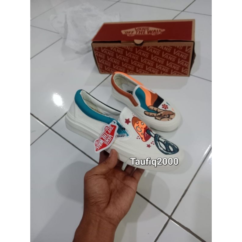 Sepatu Vans Slip On Hippie Jamur Premium The Best Quality