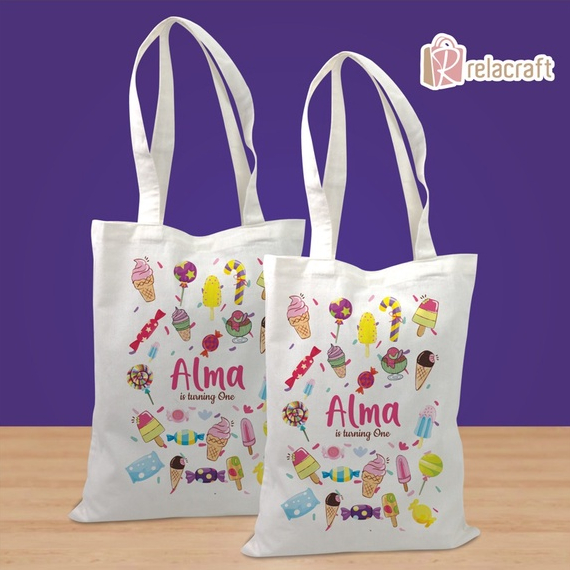 TOTEBAG SOUVENIR TAS BLACU/TOTEBAG KEKINIAN/TAS DESAIN ESKRIM/TAS REMAJA/BAHAN BLACU