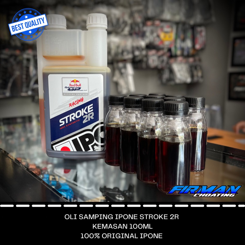 IPONE OLI SAMPING KEMASAN 100ML STROKE 2R RACING USE ORIGINAL IPONE
