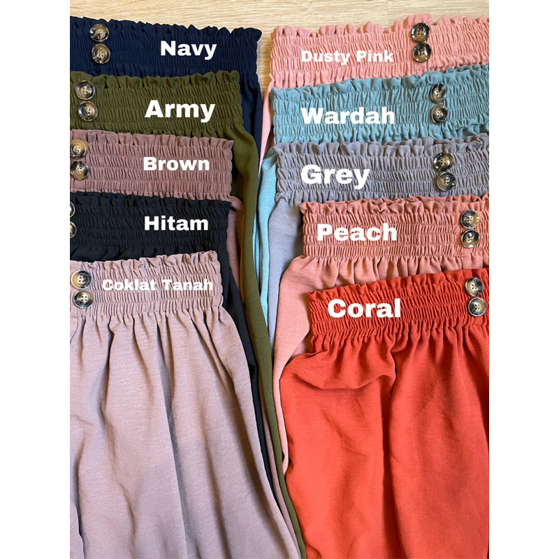 KULOT CRINCLE AIRFLOW PREMIUM JUMBO BIG SIZE OVERSIZE KRINGKLE CELANA KULOT WANITA CELANA PANJANG WANITA KULOT 2 KANCING