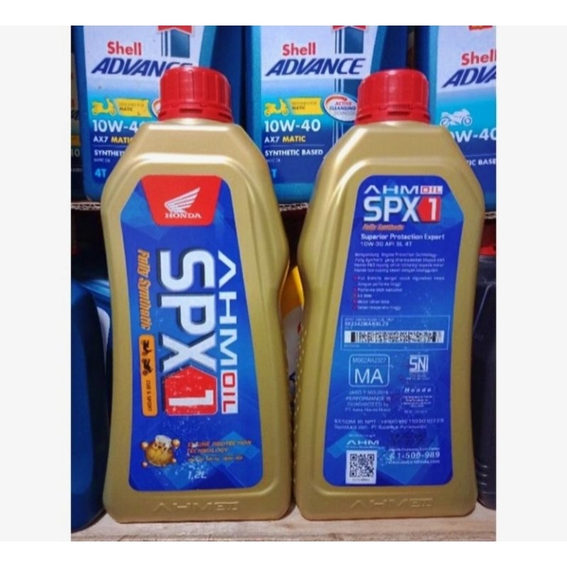 OLI AHM SPX1  1.2L  (FULL SYNTHETIC ,(PRODUK DI JAMIN ASLI)