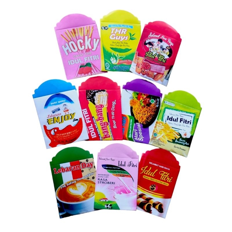 AMPLOP LEBARAN PANTUN ISI 10 AMPLOP SNACK AMPLOP KARTUN ANGPAO AMPLOP KEKINIAN AMPLOP MEDIUM