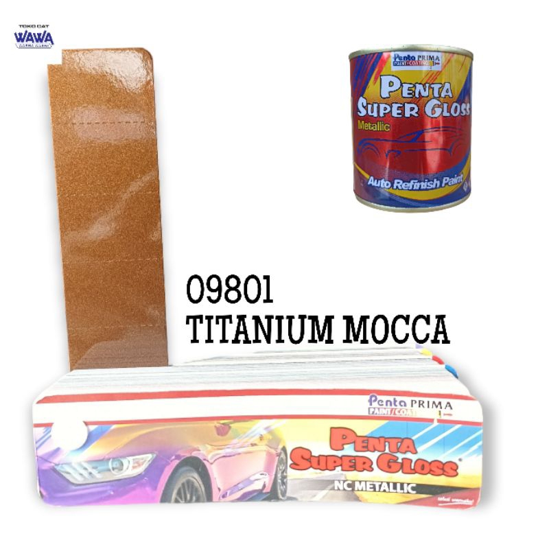 cat duco Penta Super Gloss NC Titanium Mocca coklat metallic 09801 1kg