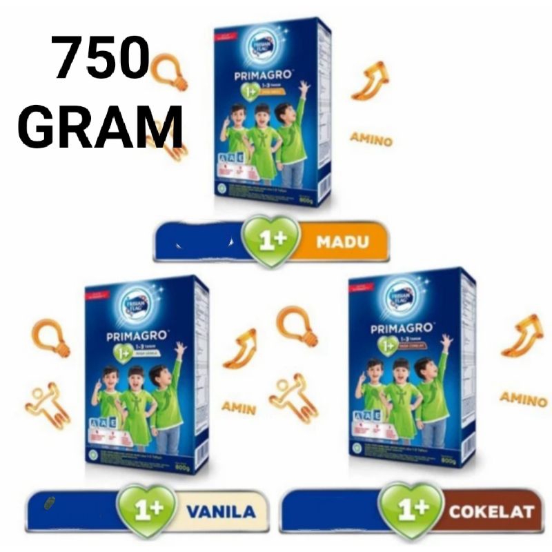 

FRISIAN FLAG Primagro 1+ Rasa Cokelat Vanilla Madu 750gr