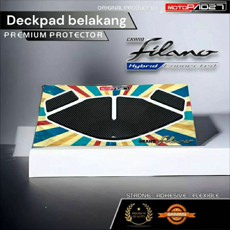 Yamaha Grand Filano 125 Stiker Deckpad Belakang Resin Premium Grand Filano 125