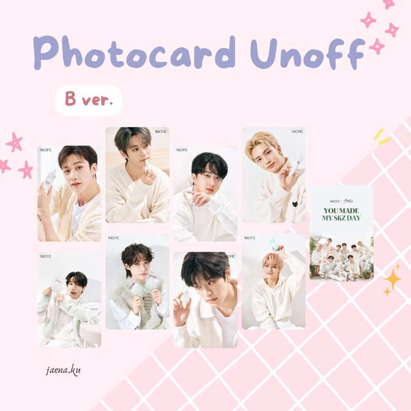 [STRAY KIDS] PHOTOCARD NAClFlC x SKZ UNOFFICIAL