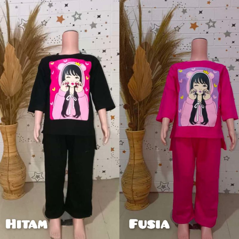 SETELAN VIRAL ANAK KAOS OVERSIZE/ONESETVIRAL/KAOSANAK/SET VIRAL ANAK BAHAN KAOS