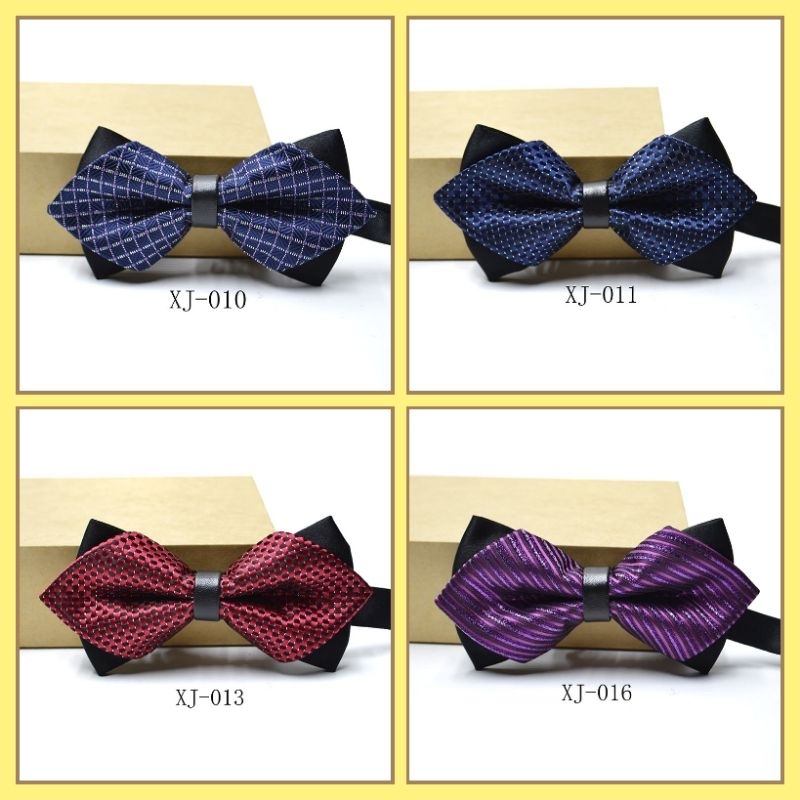 Bow Tie Dasi Kupu Kupu Pria Dewasa Import XJ 2 Lapis / Layers