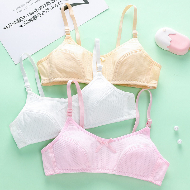 B113 Bh bra anak perempuan import polos tanpa kawat