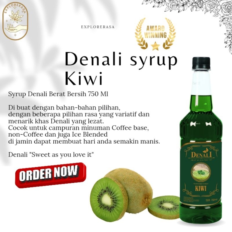 

Denali syrup rasa Kiwi 750ml